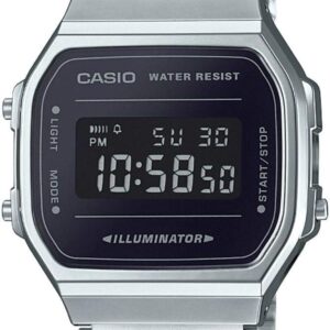 Casio Unisex Adult Digital Quartz Watch with Stainless Steel Strap