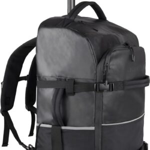 normani Travel Bag Backpack with Trolley Function - Backpacker with Many Pockets, black