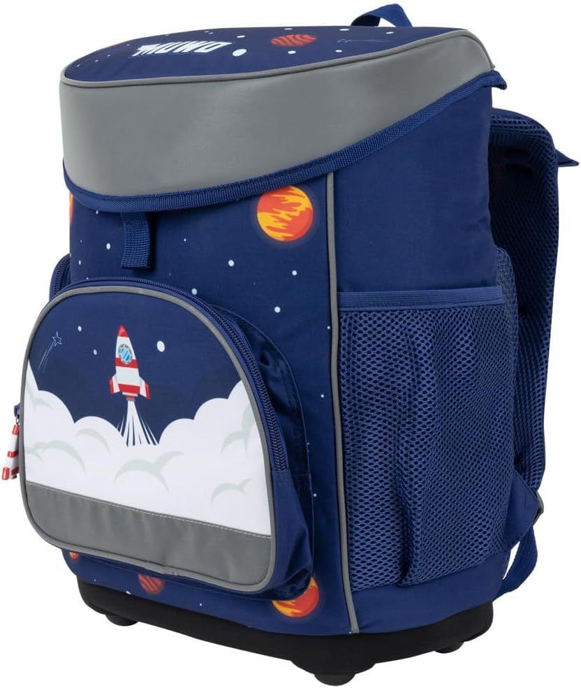 MUWO Children's School Bag Set of 5 Ergonomic Lightweight School Backpack with Sports Bag, Gym Bag, Pencil Case, Only 920 g, Space design – Bild 4