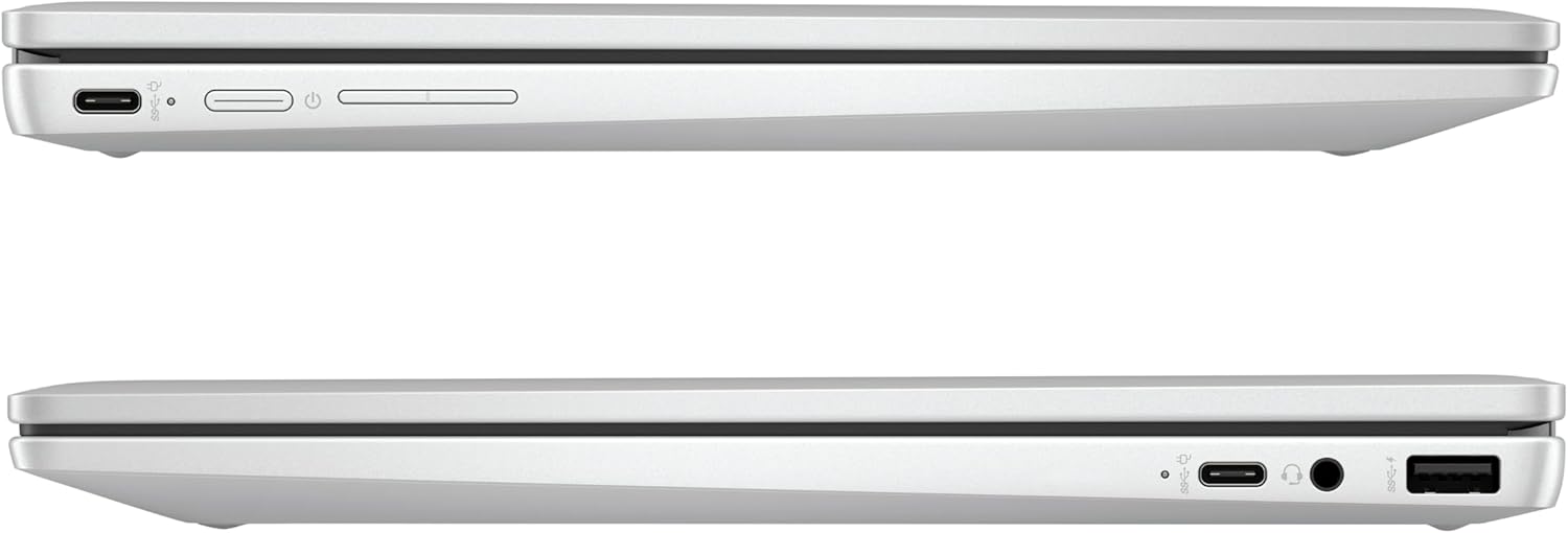 HP Chromebook x360 Laptop, 14 Inch Touchscreen, Intel Processor N100, 4 GB DDR4 RAM, 128GB eUFS, Intel UHD Graphics, ChromeOS Operating System, QWERTZ, Gemini, Silver – Bild 18