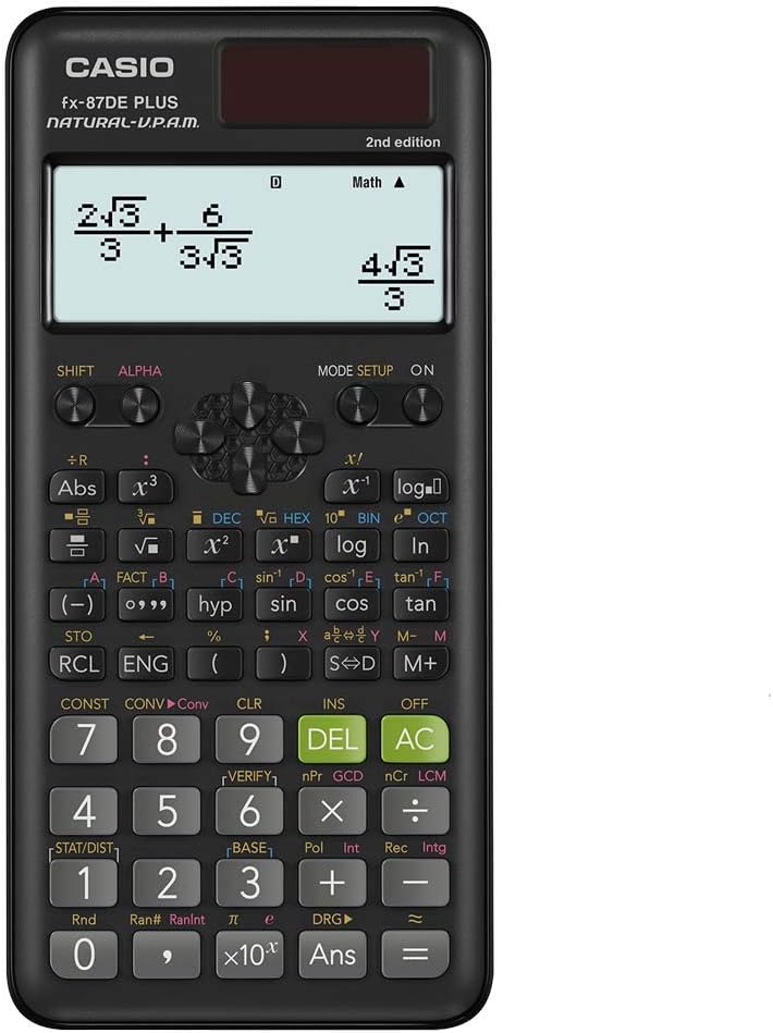Casio scientific and technical school calculator, FX-87DEPLUS-2