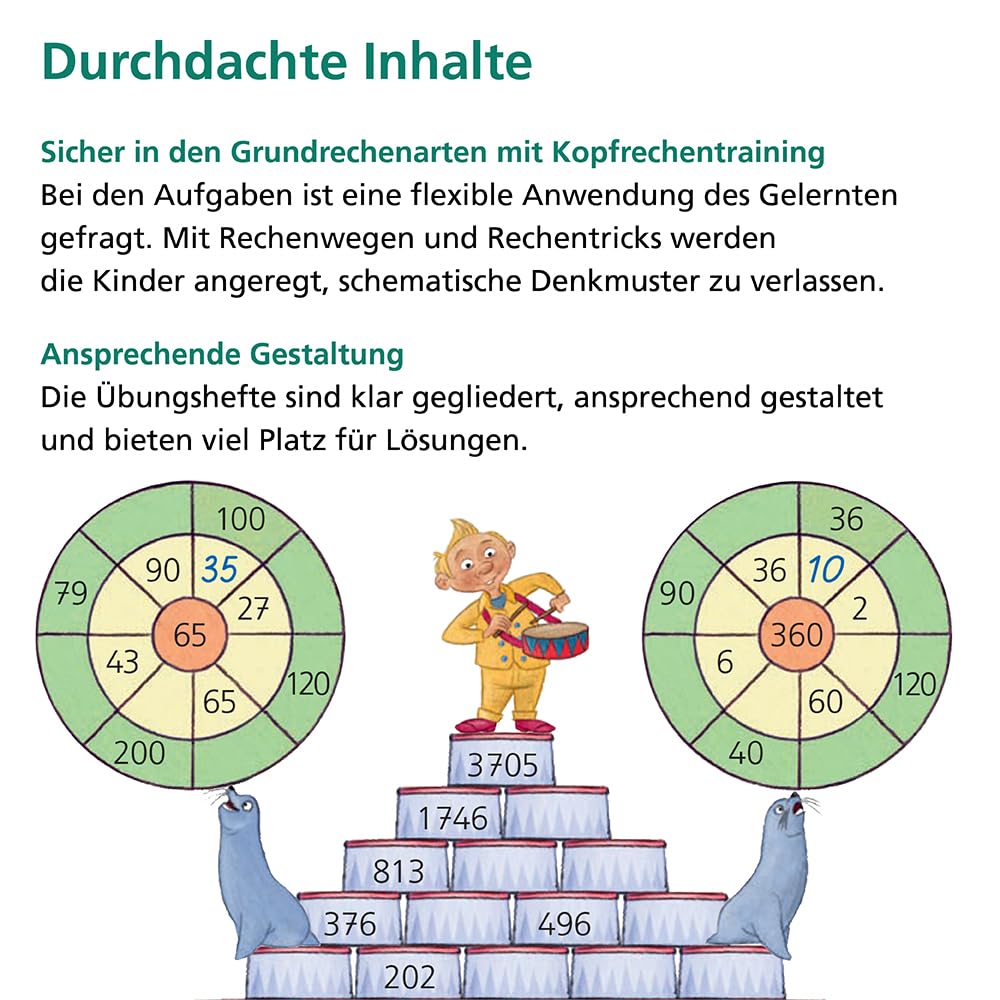 Das Übungsheft Mathematik 4 – Überarbeitete Neuauflage: Denk- und Rechentraining: Denk- und Rechentraining. Mit Lösungsheft und Stickerbogen – Bild 3