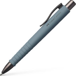 FABER-CASTELL 241188 Ballpoint Pen Poly Ball, Urban Stone Grey, Pack of 1, with Replaceable Refill, Indelible