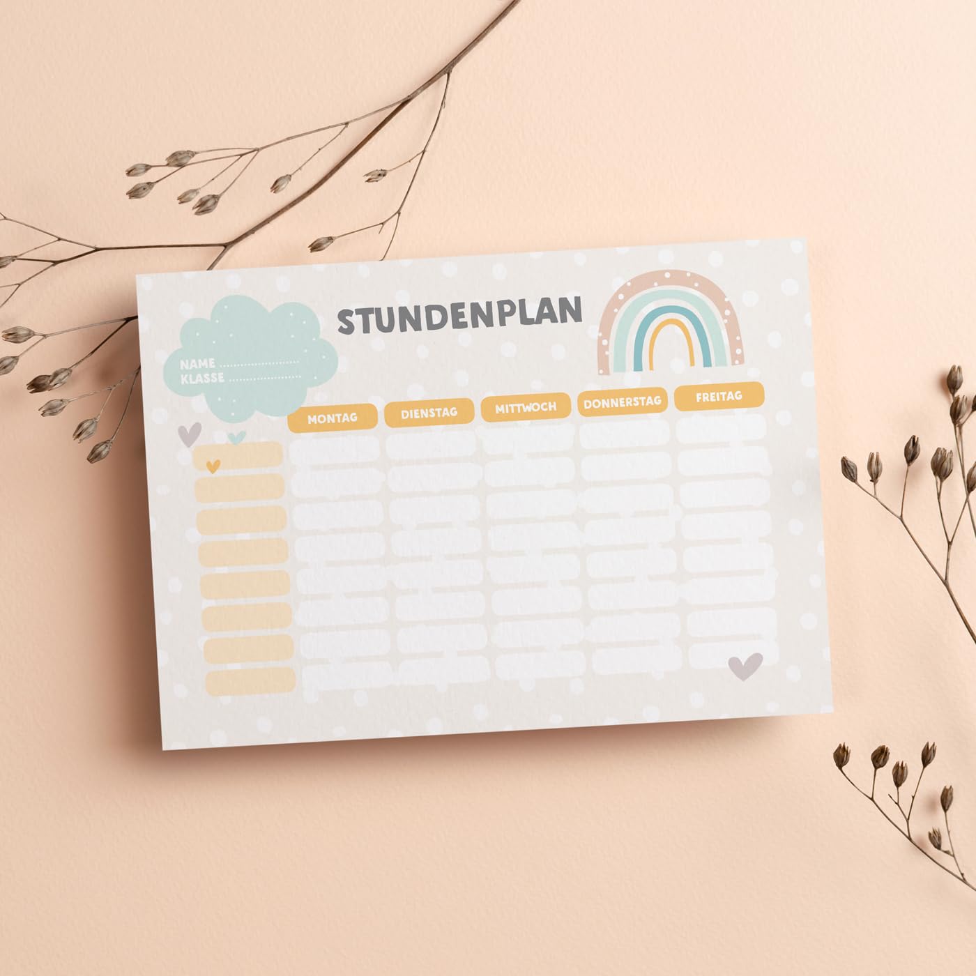lijelove Rainbow 2 Timetables with Diary DIN A5 (Item SC06-ST) – Bild 4