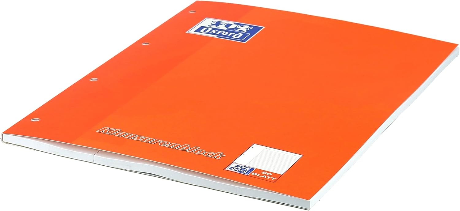 Oxford School Exercise Pad, A4 Lined with Margin, 50 Sheets, Orange, Pack of 5 – Bild 5