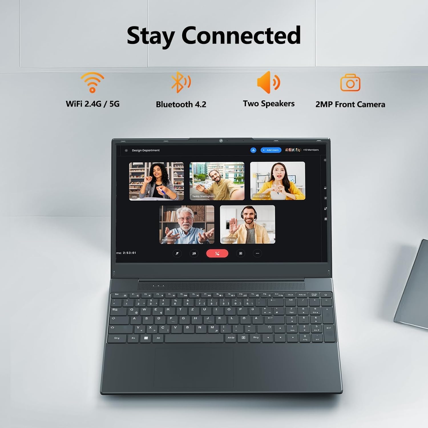 Azeyou Laptop with 15.6 Inch FHD, Ryzen 3 3200U Processor Notebook, 16GB RAM, 512GB SSD, Radeon Vega 3 Processor Graphics, USB & Type C, 5G WiFi, OS 11 Pro Portable Laptop – Bild 7