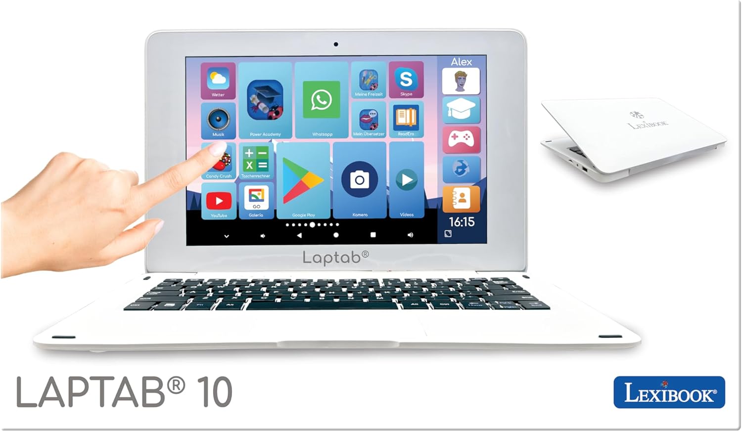 Lexibook, LAPTAB® 10, Laptop with Touch Screen, Designed for the Whole Family, Educational and Fun Content, Powered by Android™, Parental Control, Ultra Slim and Lightweight, LT10EN – Bild 5