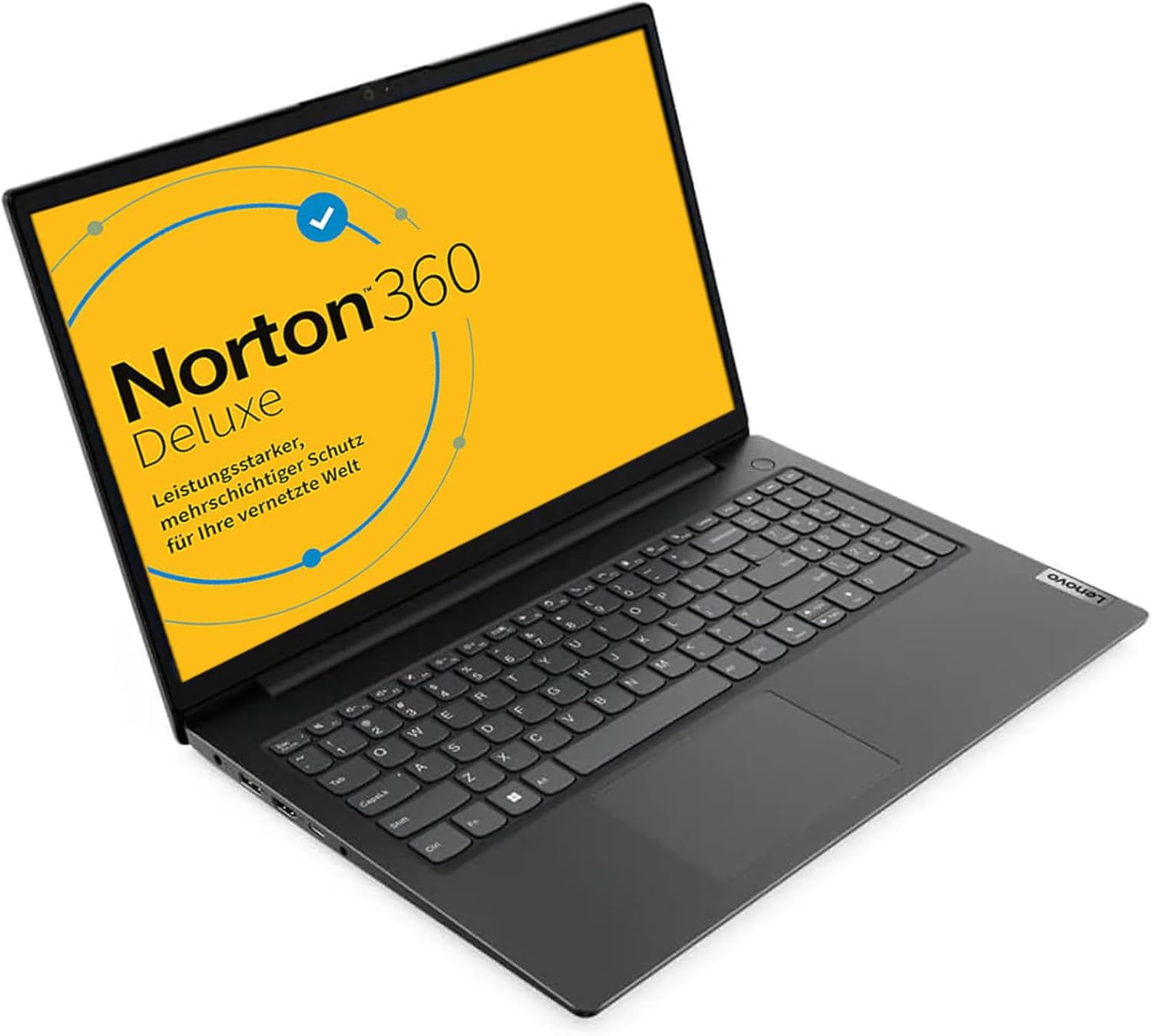 Lenovo Laptop 15.6 Inch FHD Display, Intel N4500, 2 x 2.80 GHz, 8 GB RAM, 256 GB SSD, Intel UHD Graphics, Norton 360, Windows 11 – Bild 2