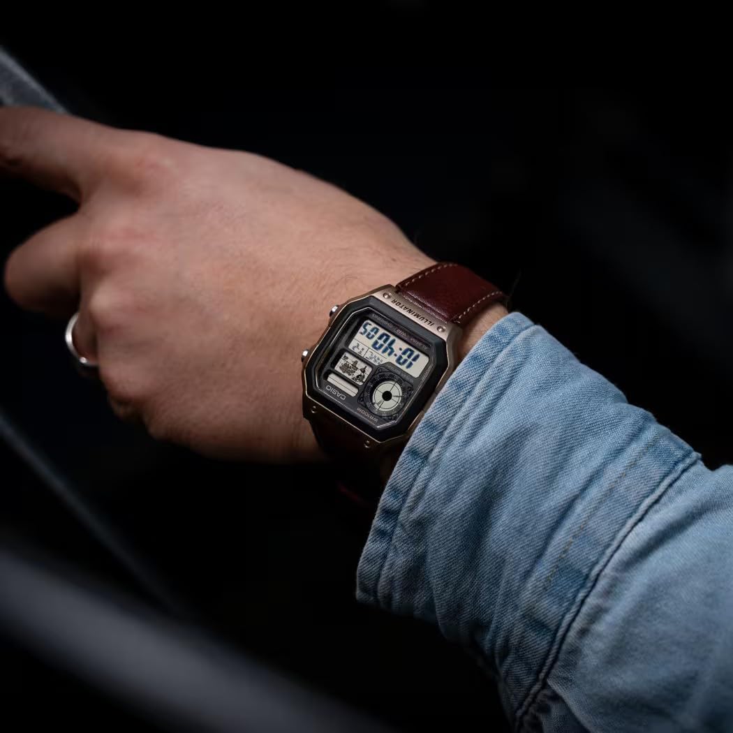 Casio Watch AE-1200WHL-5AVEF, brown, Strap. – Bild 4