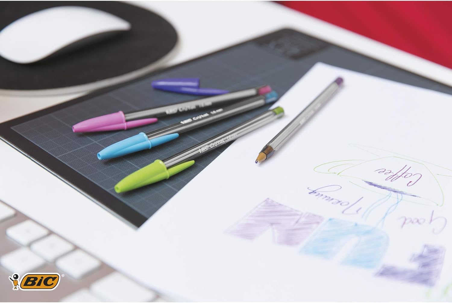 Bic Crystal Multicoloured 926381 Ballpoint Pens non-retractable Classic Colours – Bild 3