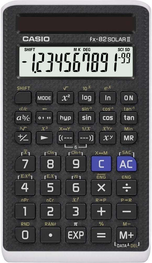 Casio FX-82SOLARII school calculator Black Display (digits): 12 solar powered (W x H x D) 71 x 10 x 134 mm – Bild 2