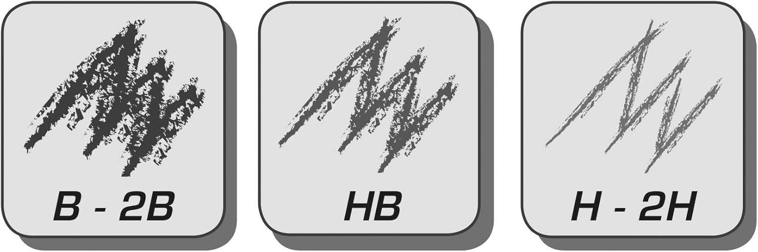 Maped M851711 Black 'Peps HB Pencils with Eraser Pencils – PACK OF 3) – Bild 5