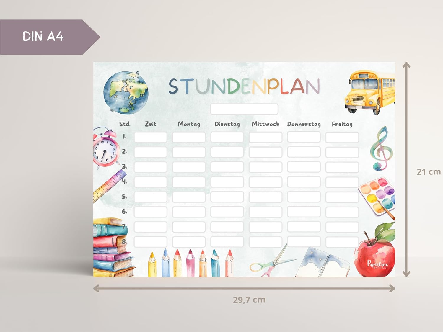 Timetable School Magnetic Wipe Clean for Fridge Whiteboard, Colourful Unisex Weekly Planner Girls Boys Gift for School Child Primary School (Magnetic Timetable Including Pen) – Bild 4