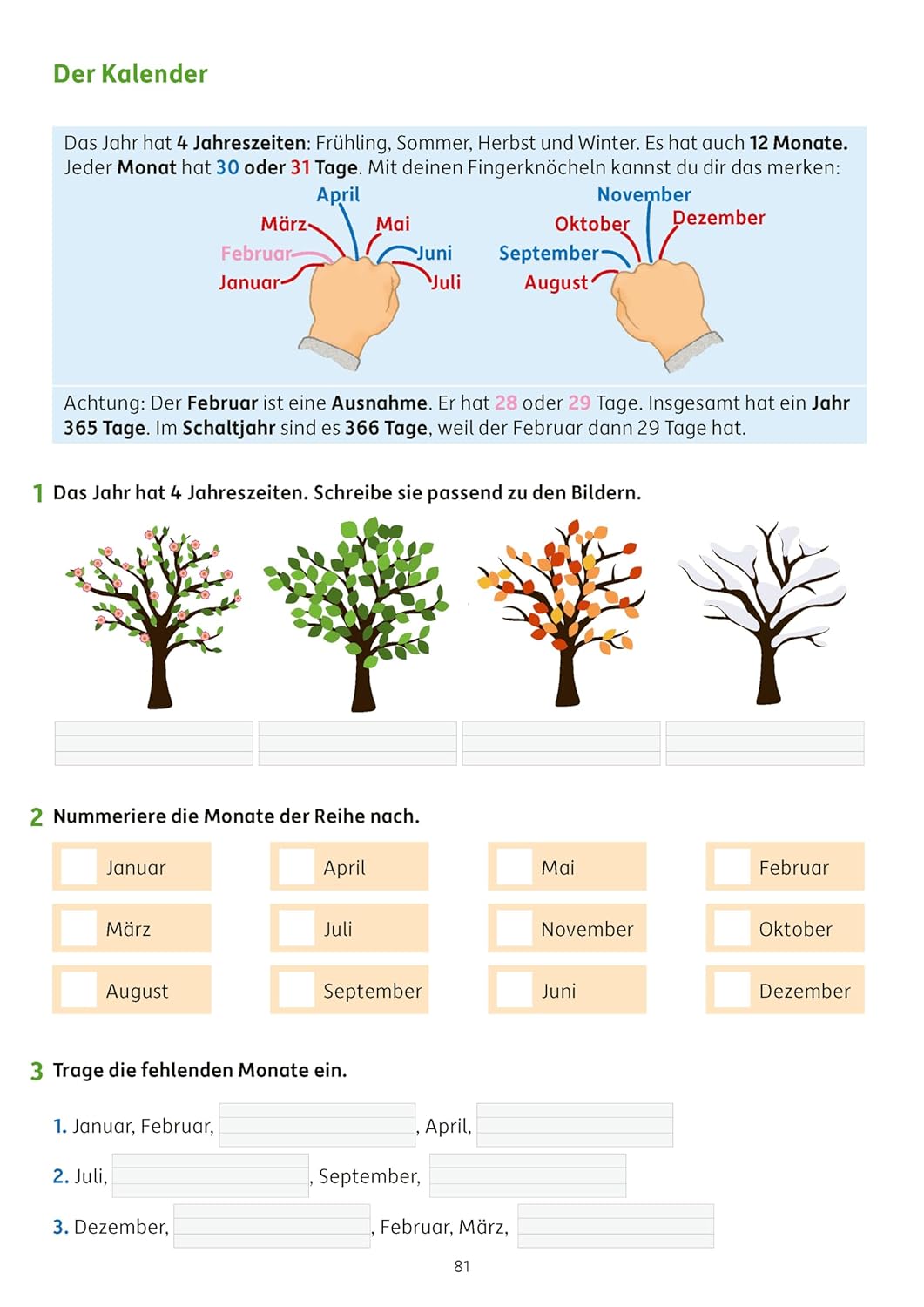 Erfolgreich durch die 2. Klasse – Mathe, Deutsch, Sachunterricht: Übungsheft 2. Klasse komplett - Lesen, Rechtschreiben, Grammatik, Rechnen, Einmaleins (Lernhefte für das gesamte Schuljahr, Band 192) – Bild 11