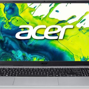 Acer Aspire Go 15 (AG15-72P-5903) Laptop, 15.6″ FHD IPS Display, Intel Core 5 120U, 16GB RAM, 512GB SSD, Intel Graphics, Windows 11, QWERTZ Keyboard, Silver