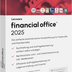 Lexware financial office 2025, Basis, Minibox (365 Tage), Einfache kaufmännische Komplett-Lösung
