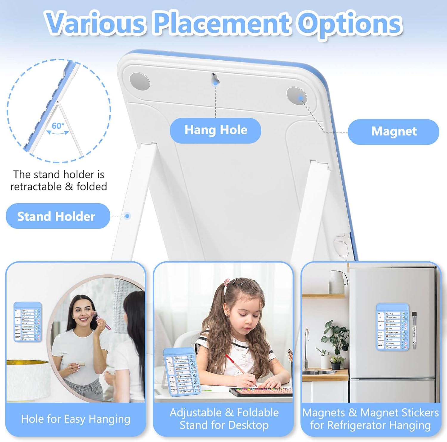Audab Blank Task Chart Dry Erase Checklist Board for Efficient Task Management and Planning – Bild 3