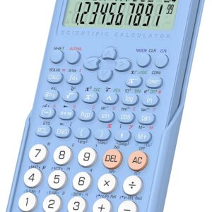Scientific Calculator for Students, ROATEE 2 Line Display Scientific Calculator with 401 Functions, Desktop Maths Calculator for School, Office