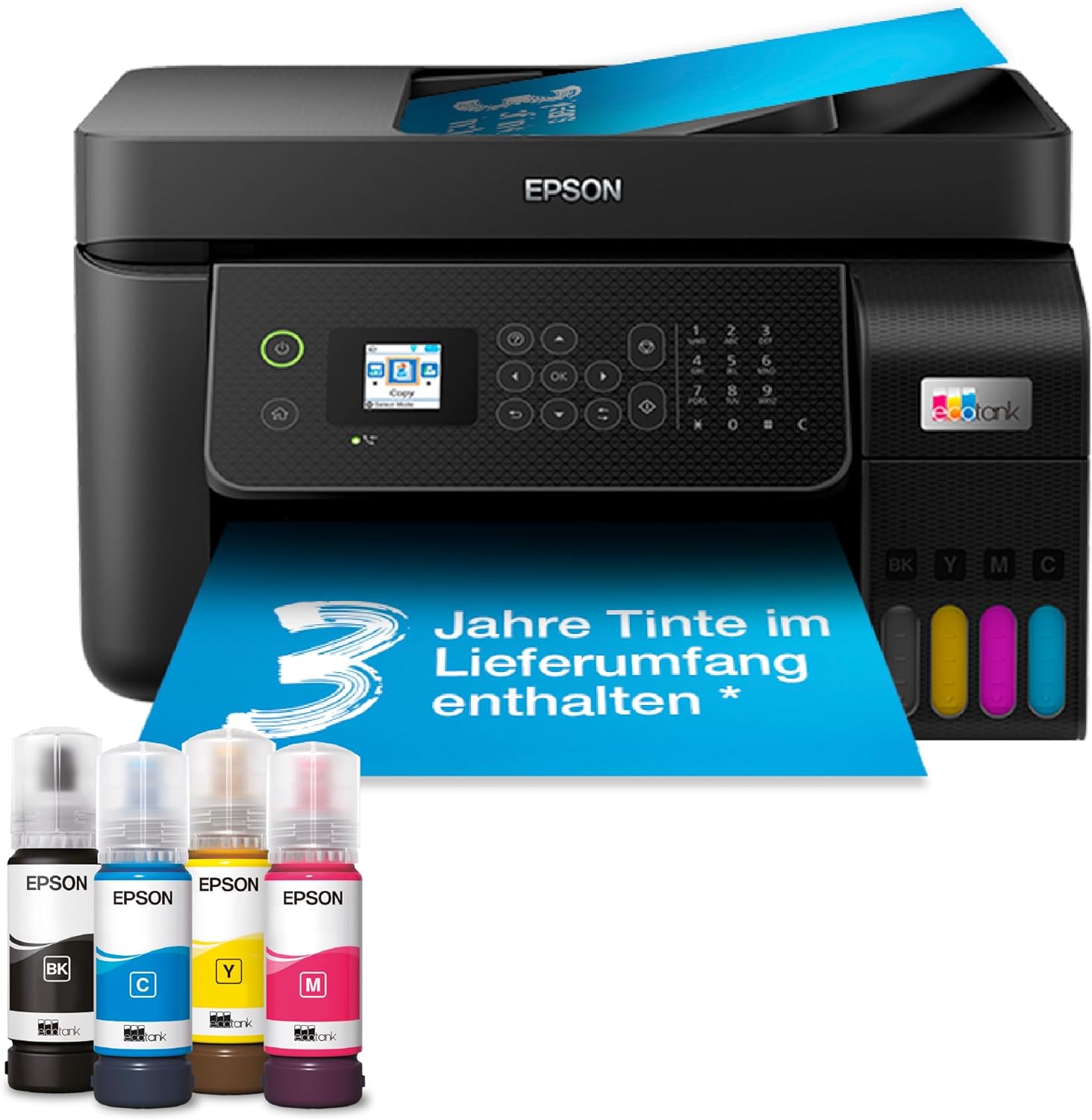 Epson EcoTank ET-4800 A4 Multifunction Wi-Fi Ink Tank Printer with a Included Stock of Inks up to 3 Years