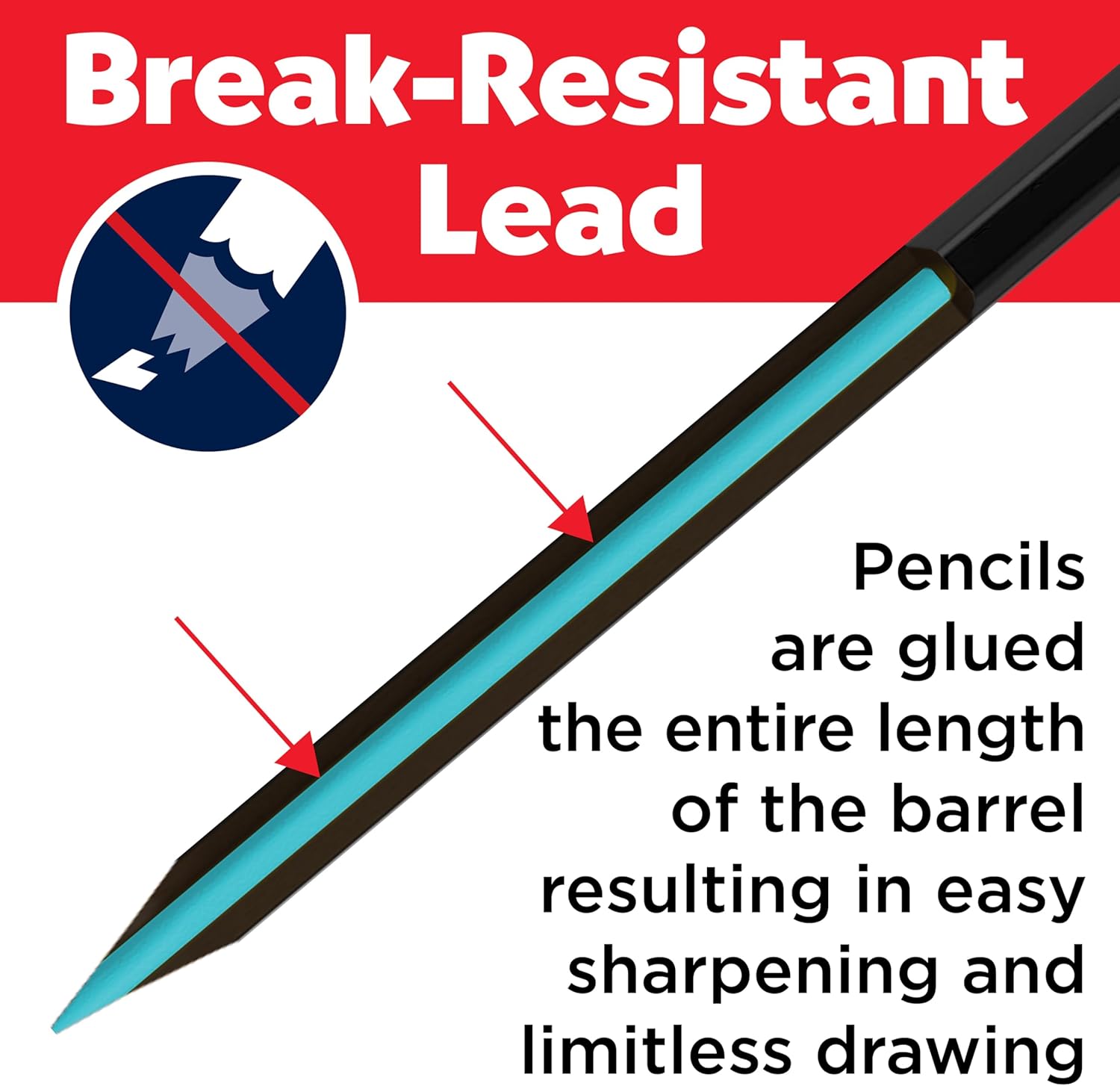 Faber-Castell 116415 Black Edition Metallic Pencil Set, 12 Colouring Pencils, Colouring Pens for Light and Dark Paper – Bild 4