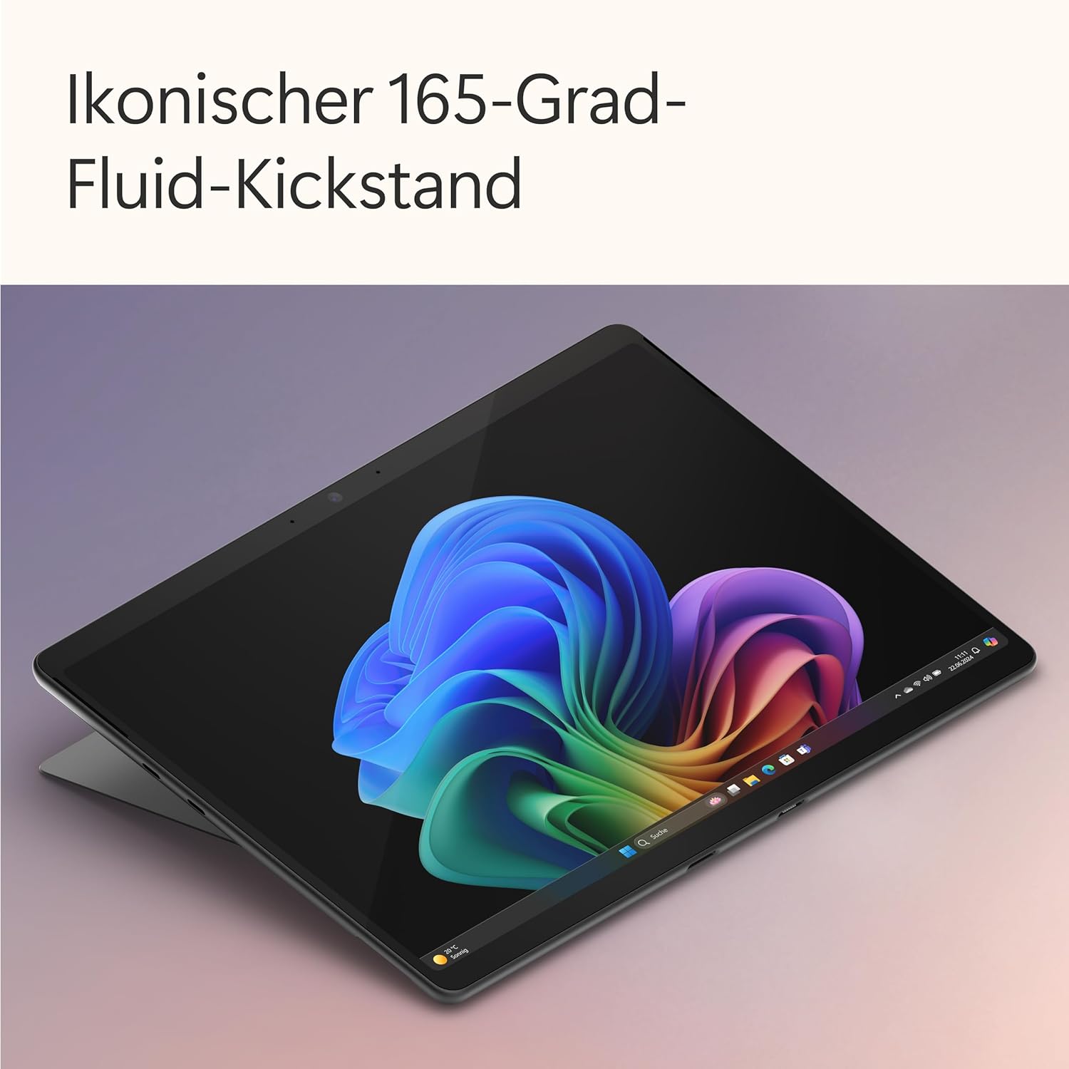 Microsoft Surface Pro (Power Supply Not Included) | Copilot+ PC | 13 Inch OLED Touchscreen | Snapdragon X Elite (12 cores) | 16GB Memory | 256GB SSD | Device Only | 2024 Model, 11th Edition | Black – Bild 8
