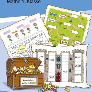 Mein Rätselblock Mathe 4. Klasse: Rätsel für kluge Köpfe mit Lösungen - Förderung mit Freude (Das Rätselbuch für die Grundschule, Band 694)