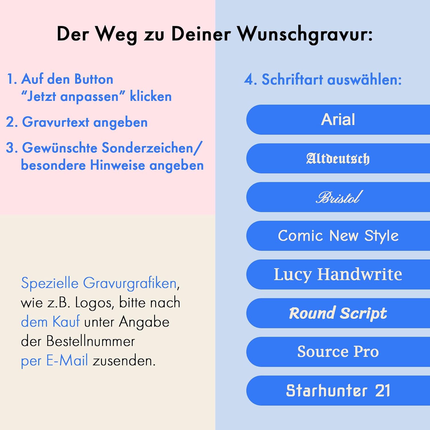 Lamy ABC Model 09 Fountain Pen Blue with Laser Engraving (Nib A (Beginner to Write) – Bild 2