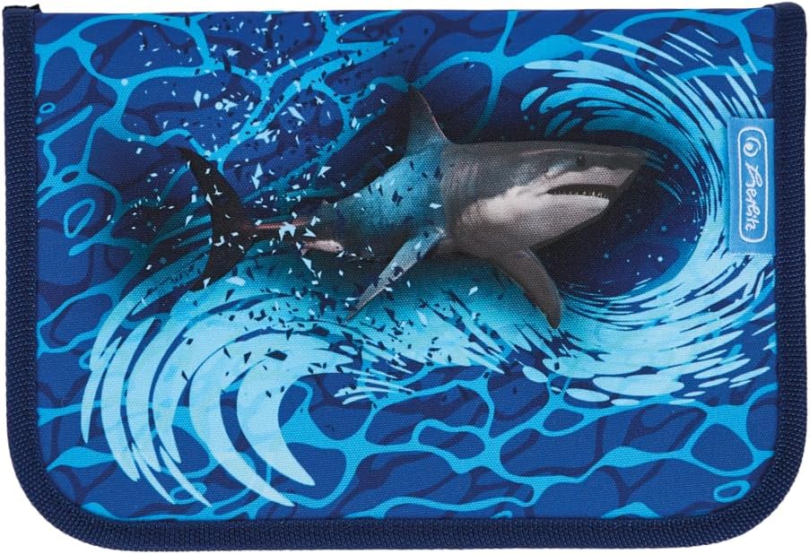 herlitz 31-piece pencil case, blue, 20.5 cm x 14 cm x 3.8 cm, pencil case – Bild 2