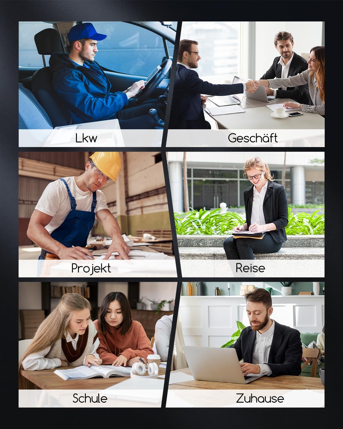 TATTMUSE Thermal Printer A4, 300DPI Bluetooth Mobile Printer, Bills, Receipt Printer, Learning, Portable Printer Compatible with Phone, Laptop, Monochrome Travel Printer, Thermal Paper Only, Black – Bild 7