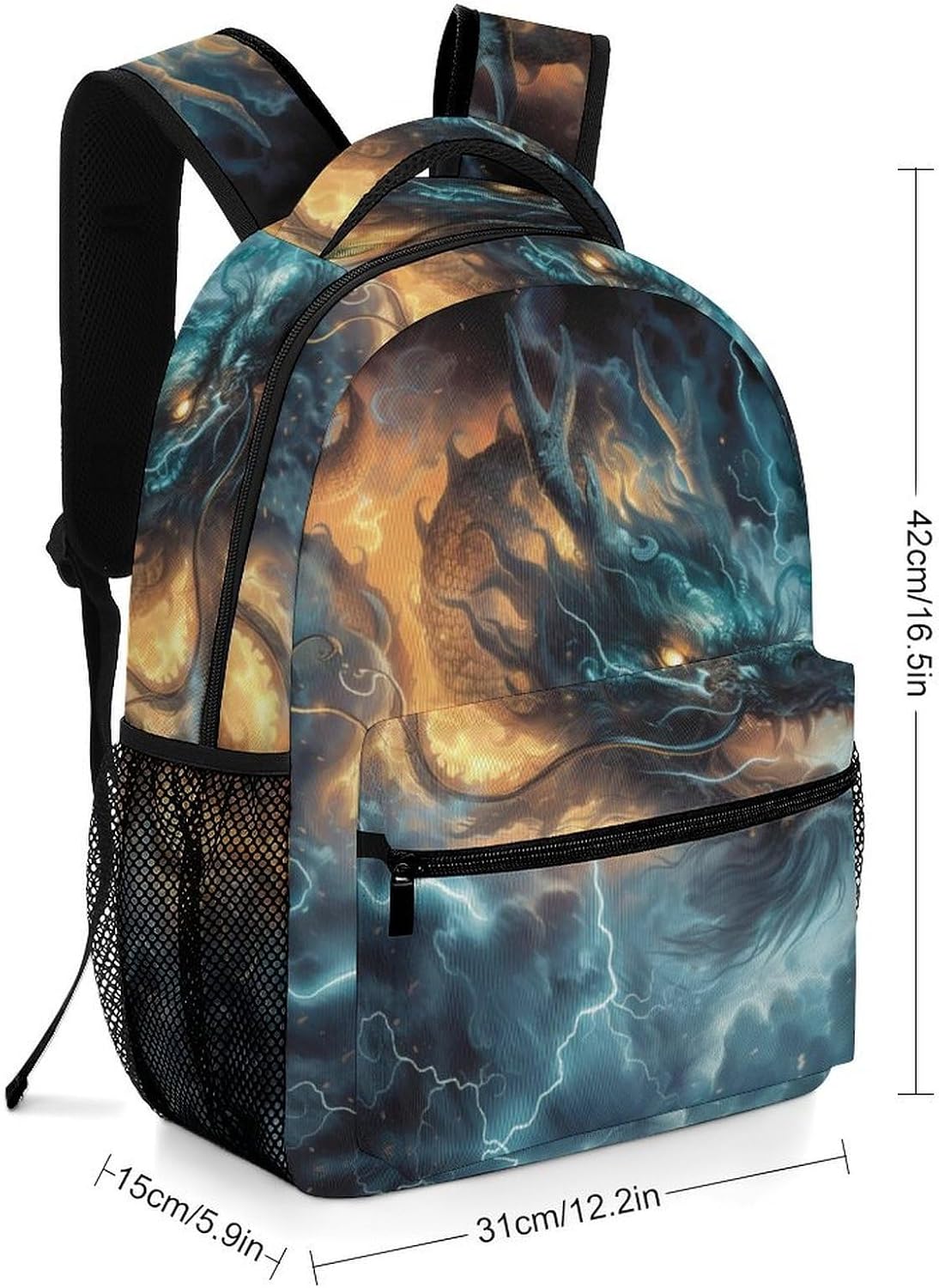 Travel Avocado School Backpack Fruit Pflanzes - Hand Luggage Compatible Format and Handle Loops – Bild 2