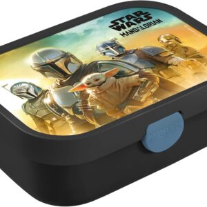 Mepal - Campus Lunch Box - Bento Lunch Box for Children - Lunch Box with Bento Compartment and Fork - Meal Prep Box with Clip Closure - BPA Free & Dishwasher Safe - 750 ml - Star Wars