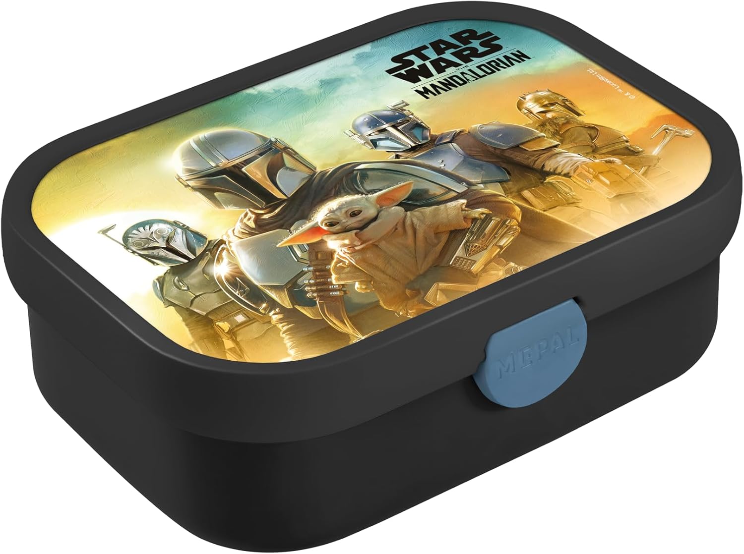 Mepal - Campus Lunch Box - Bento Lunch Box for Children - Lunch Box with Bento Compartment and Fork - Meal Prep Box with Clip Closure - BPA Free & Dishwasher Safe - 750 ml - Star Wars