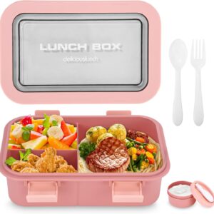 Lunch Box Set, 1250 ml Lunch Box with Compartments Children, Adults, Lunch Box, Breakfast Box, Lunch Box, Lunch Box, Lunch Box, Lunch Box, Lunch Box with Cutlery
