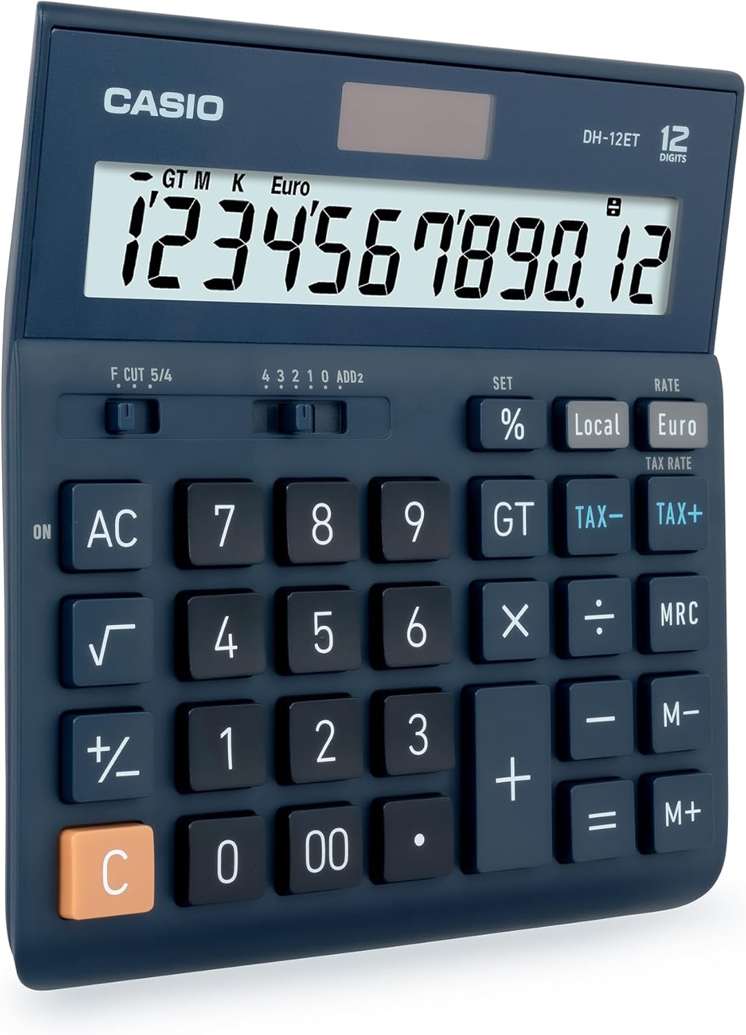 Casio Desktop Calculator DH-12ET 12-Digit Tax Calculation Total Storage Solar/Battery Operation – Bild 2