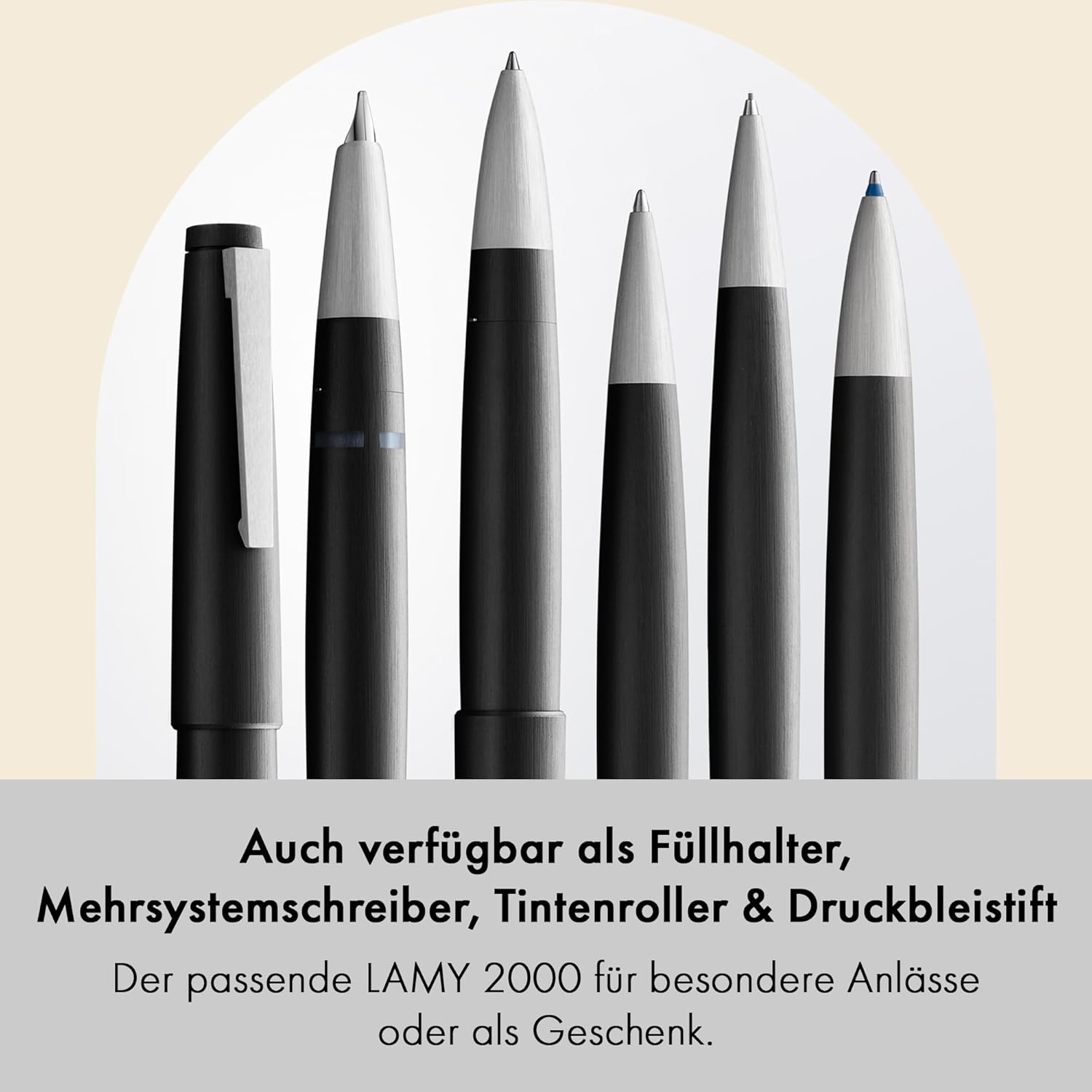 Lamy 2000 Mechanical Pencil 102 – Pencil with a Silver Stainless Steel Casing and Eraser Tip – Bild 4