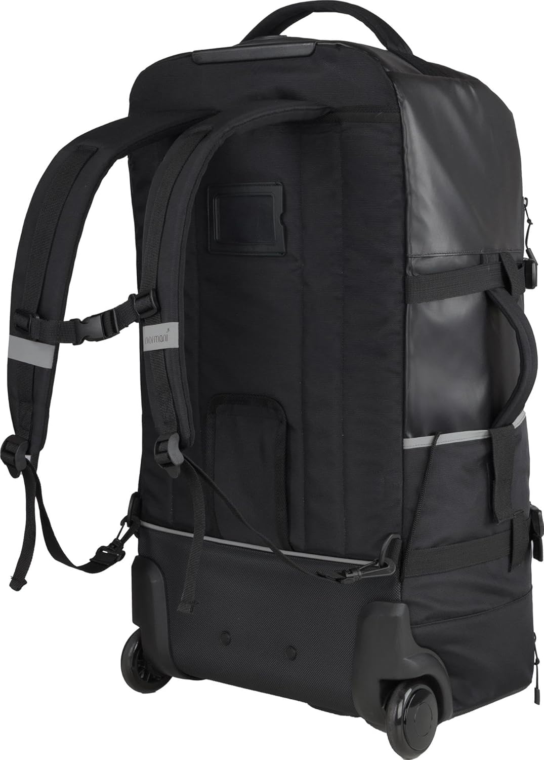 normani Travel Bag Backpack with Trolley Function - Backpacker with Many Pockets, black – Bild 2