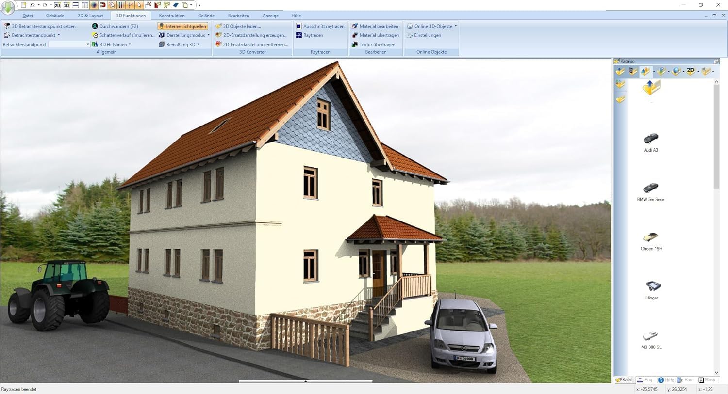 3D CAD 8 Architecture 2D / 3D Architektur für Hausplaner, Grundrisse, Wohnungen für Windows 11, 10, 8., 7 – Bild 3