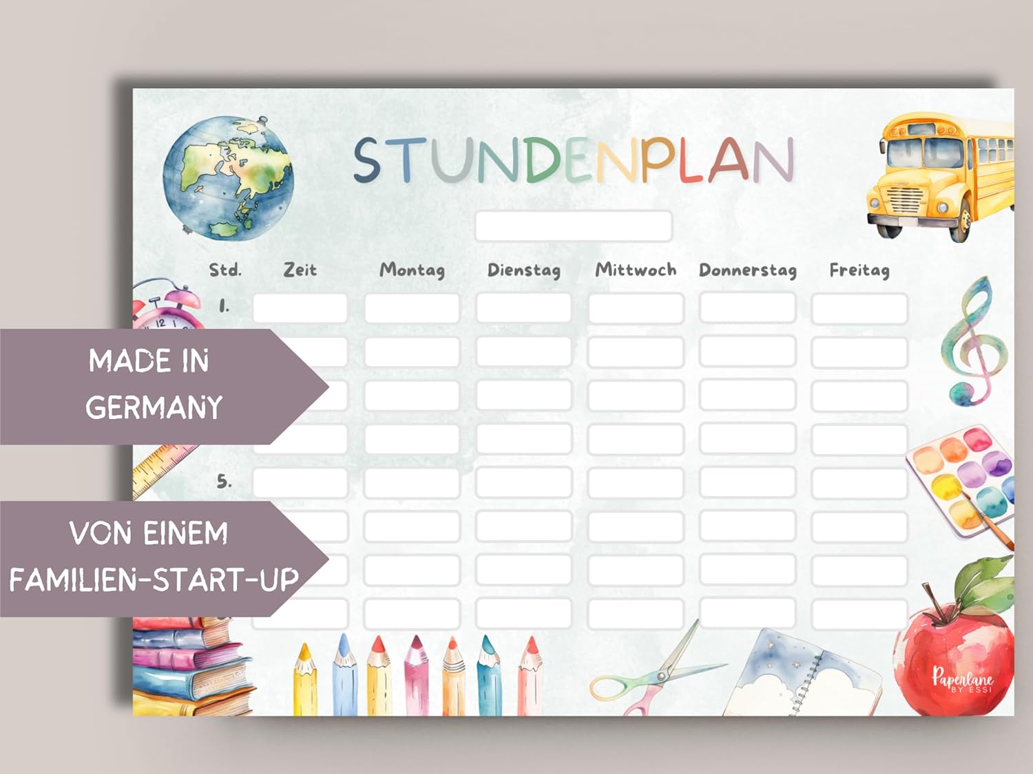 Timetable School Magnetic Wipe Clean for Fridge Whiteboard, Colourful Unisex Weekly Planner Girls Boys Gift for School Child Primary School (Magnetic Timetable Including Pen) – Bild 5