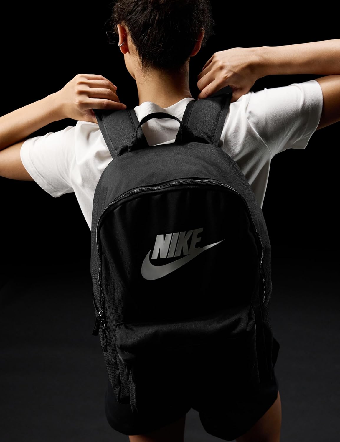Nike Heritage Backpack 2.0, Black, White, One Size – Bild 2