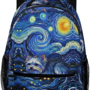 Multifunctional Yorkshire Terrier Art Backpack Animal - Basic Safety For Everyday Use