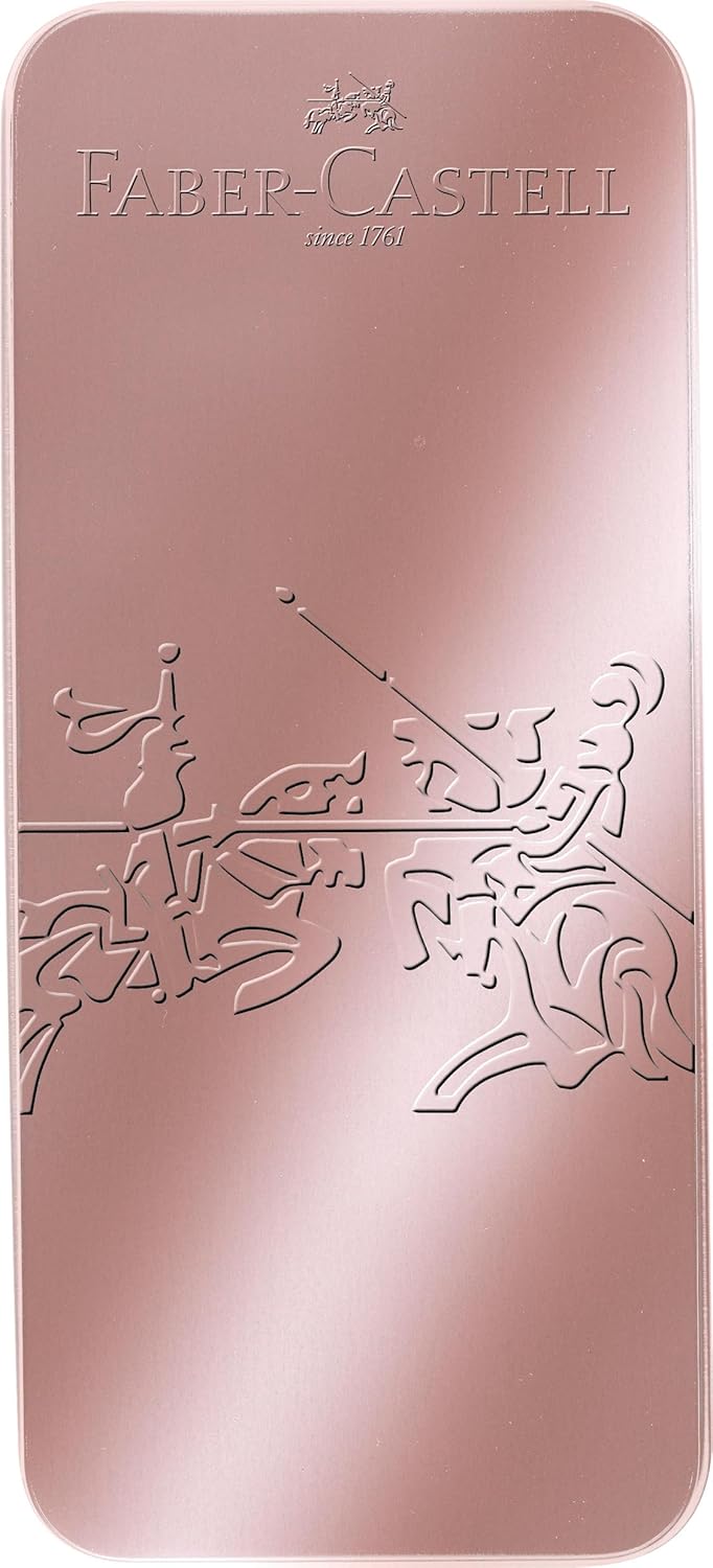 Faber-Castell 201539 Grip 2011 Pale Rose Gift Set with Fountain Pen M and XB Ballpoint Pen in Metal Case – Bild 2