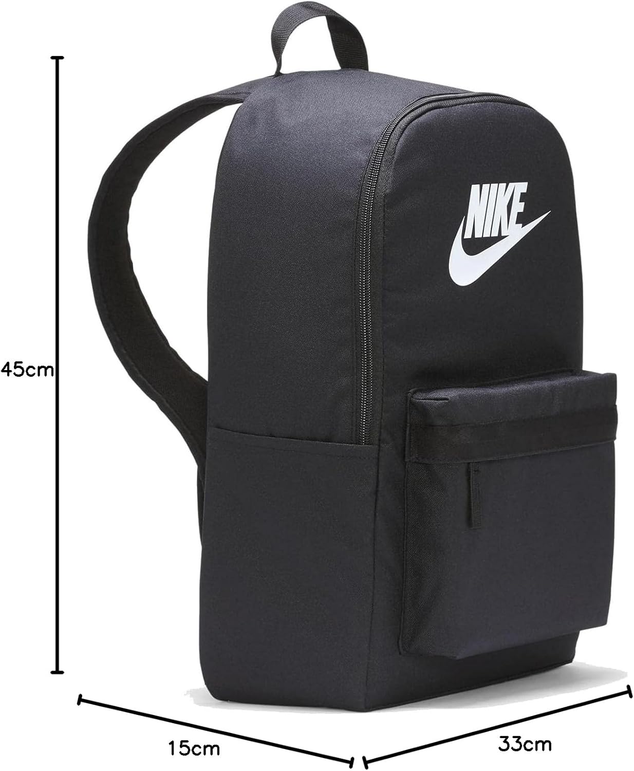 Nike Heritage Backpack 2.0, Black, White, One Size – Bild 6