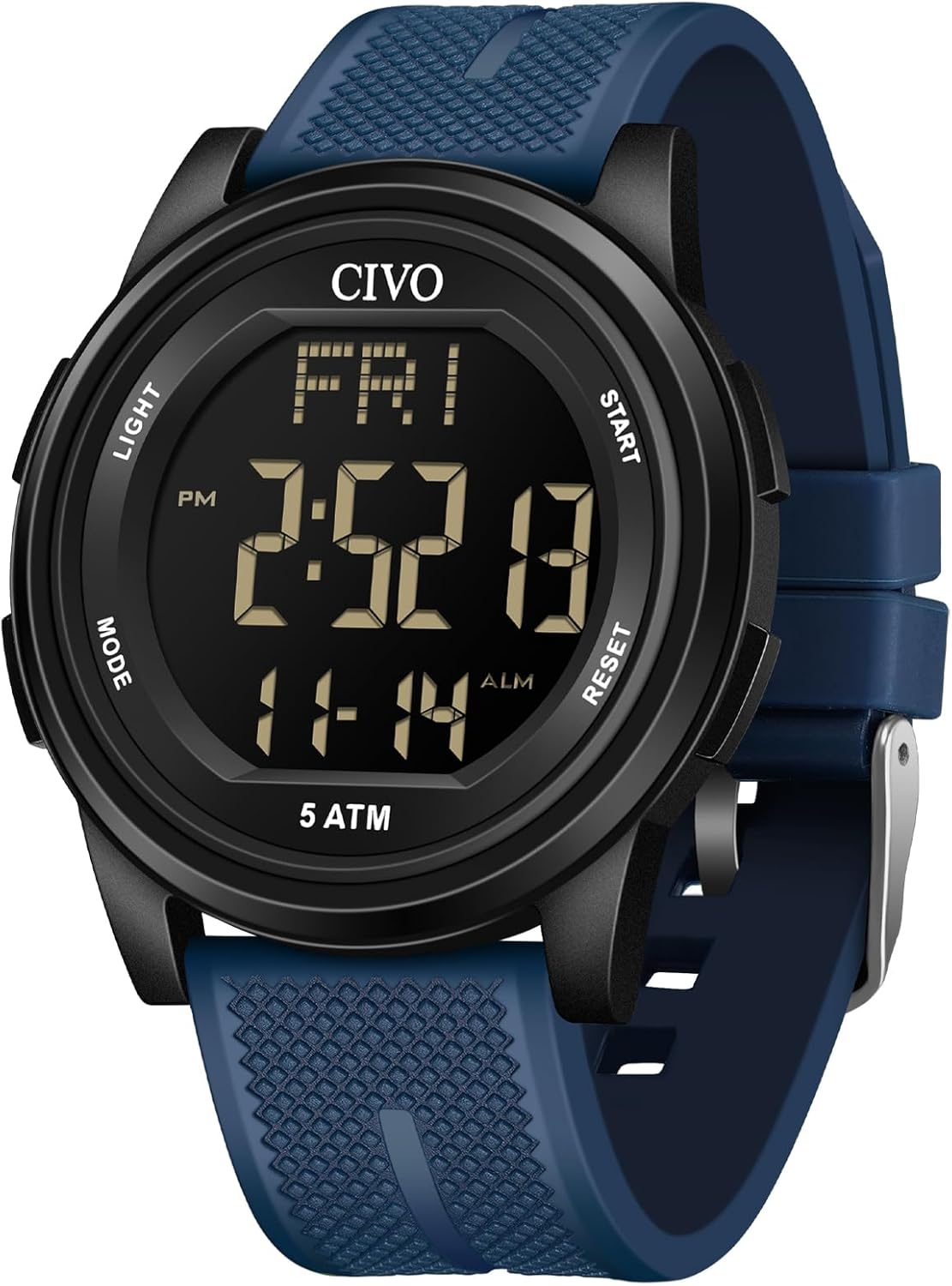 CIVO Digital Watches Men Women Waterproof Sports Watch with Stopwatch Alarm Date - Silicone Sports Digital Watch for Men Women Outdoor