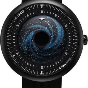 CIGA Design x Label Noir U Series Black Star Mechanical automatic watch Titanium DLC