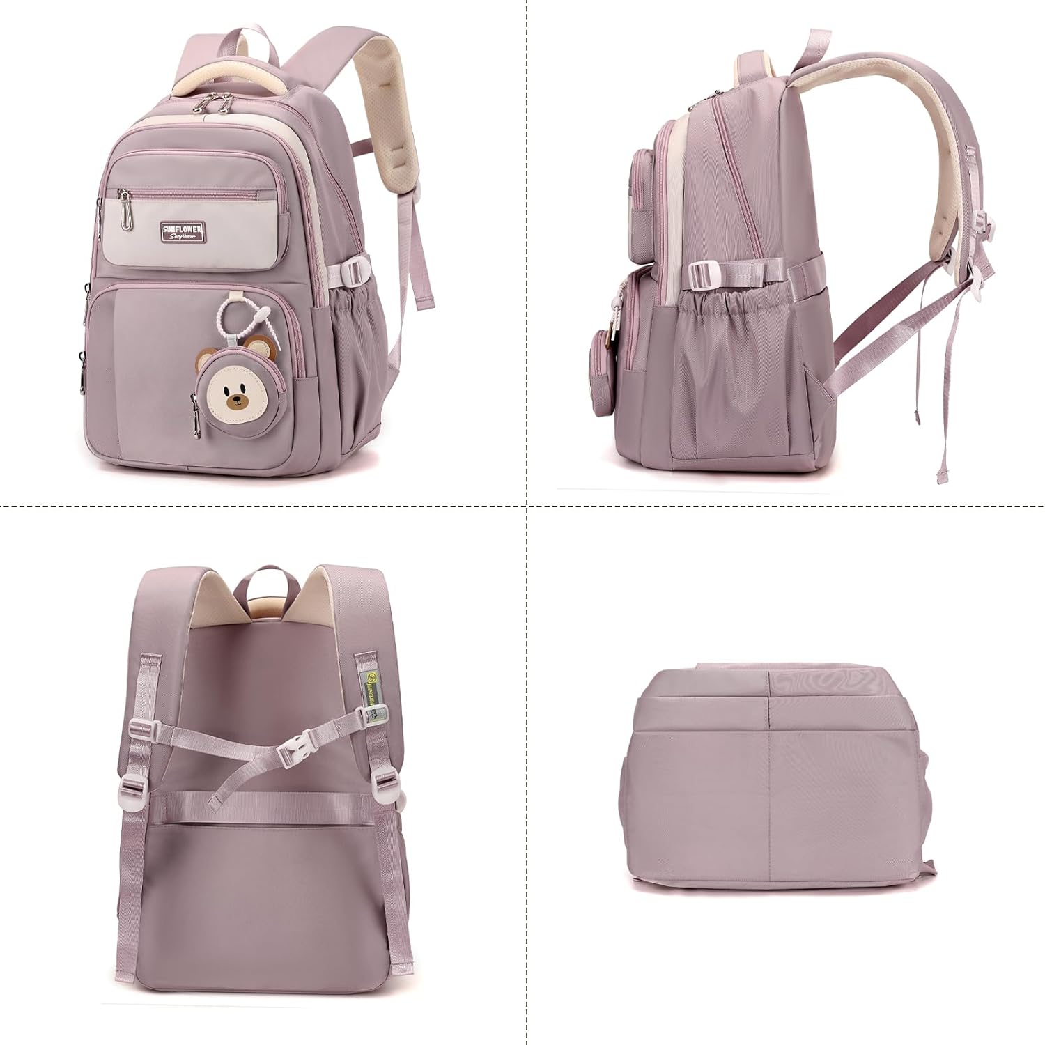 Travistar School Backpack Teenager Boys Girls School Bag Cute Waterproof School Backpack Women Men School Bag Laptop Bag Backpack Nylon, K011-Blue, Daypack Backpacks – Bild 7