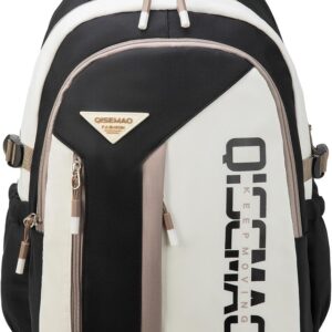School Backpack Teenager Unisex Girls 5-10 Class, 2025 Backpack School Boys High School Bag Junior Water-Repellent for 15.6 Inch Laptop, School Bag Casual 20L-2372, black, M, Rucksack Backpacks