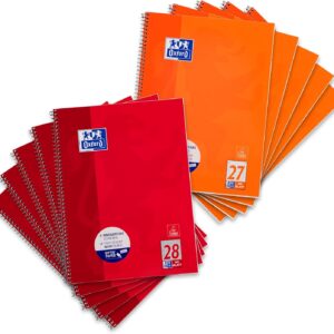 Oxford College Notepad School A4 Squared with Double Margin 80 Sheets