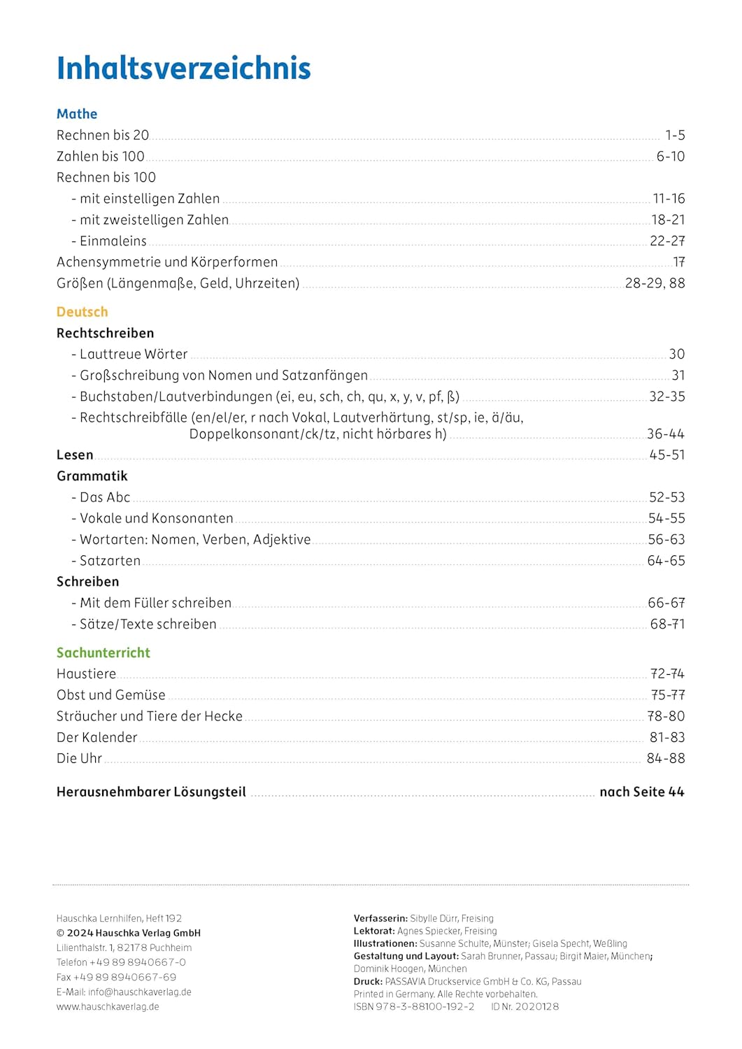 Erfolgreich durch die 2. Klasse – Mathe, Deutsch, Sachunterricht: Übungsheft 2. Klasse komplett - Lesen, Rechtschreiben, Grammatik, Rechnen, Einmaleins (Lernhefte für das gesamte Schuljahr, Band 192) – Bild 3