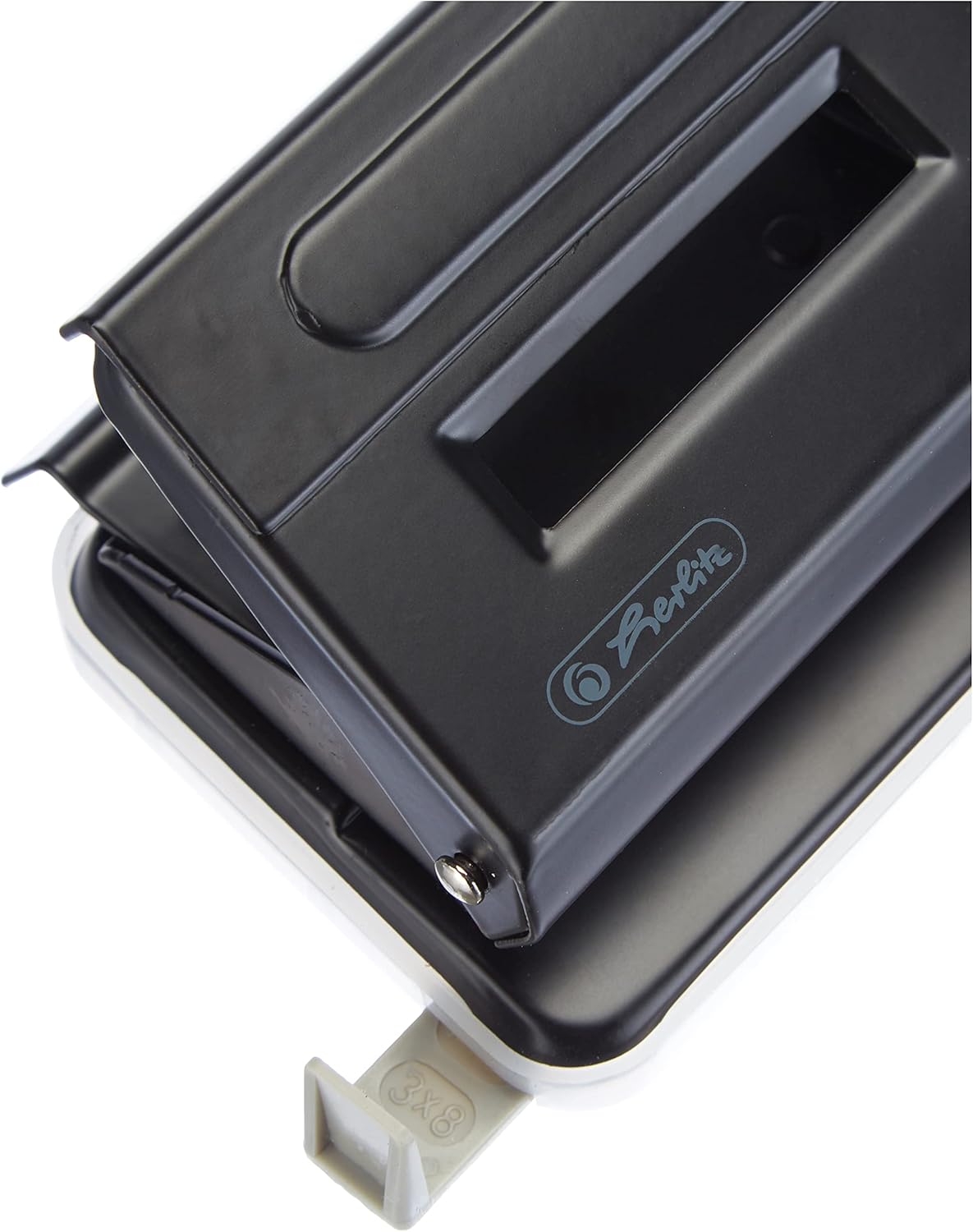 Herlitz 4-Hole Punch with Adjustable Paper Guide - Black – Bild 4