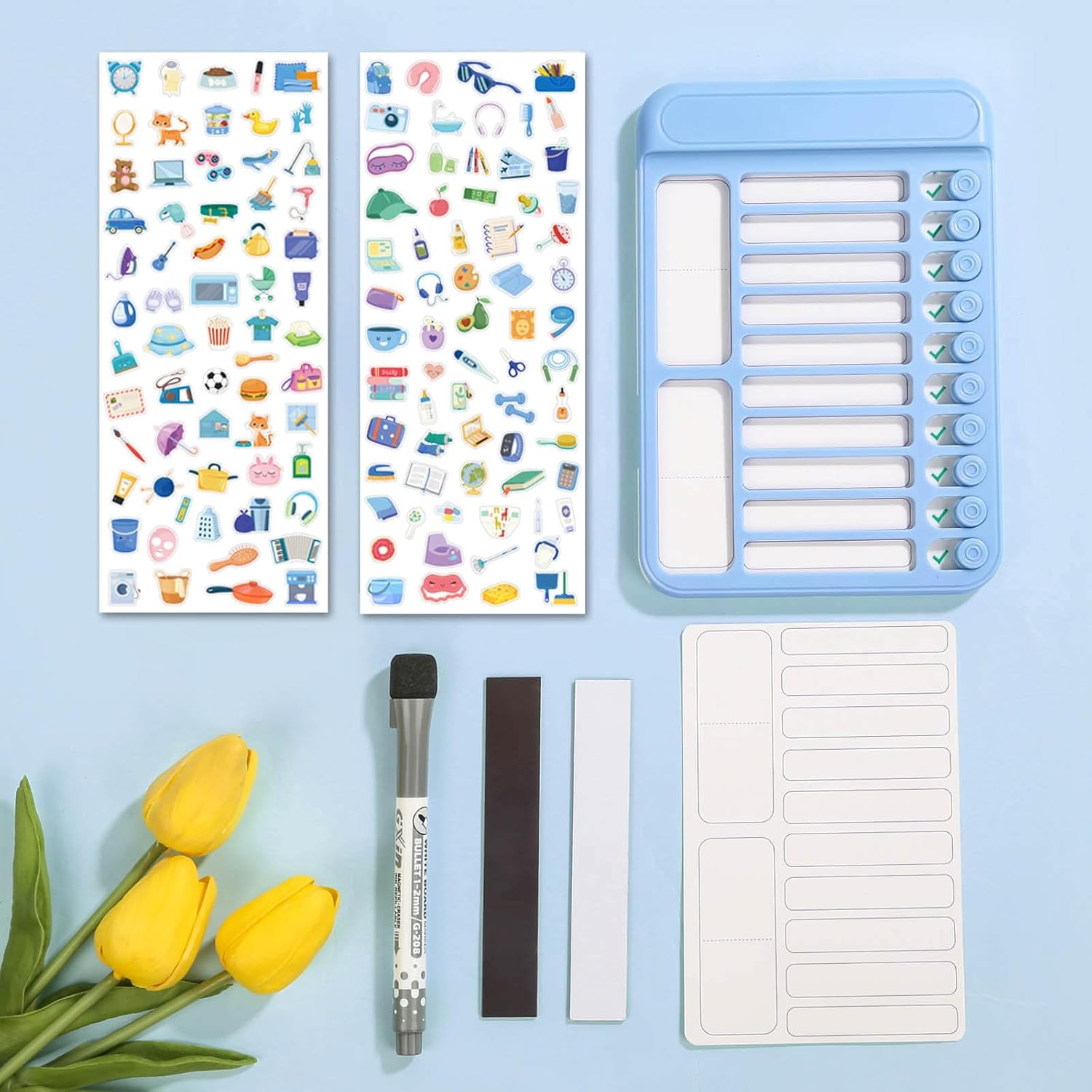 Audab Blank Task Chart Dry Erase Checklist Board for Efficient Task Management and Planning – Bild 7